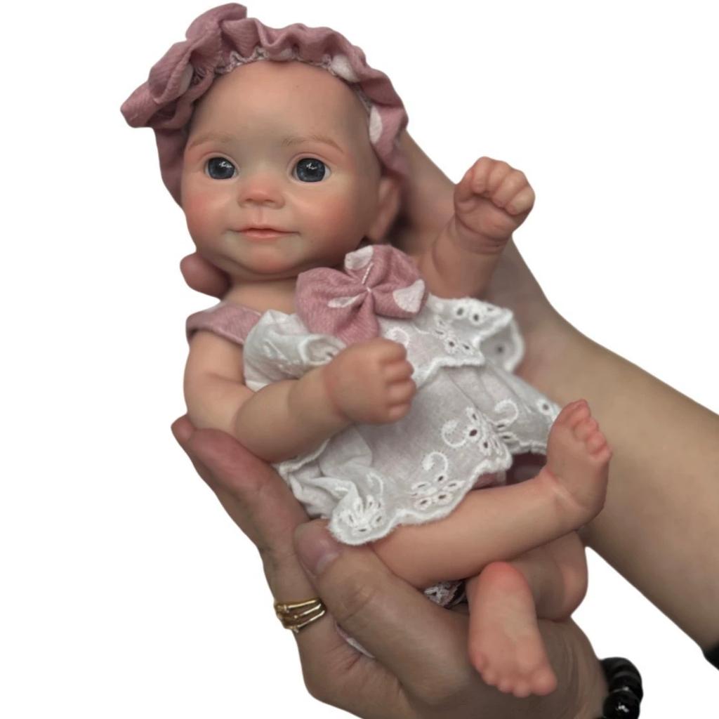10-inch Fully Solid Silicone Rebirth Doll Maddie, Realistic Baby with Soft and Stretchable Features Doll Toy