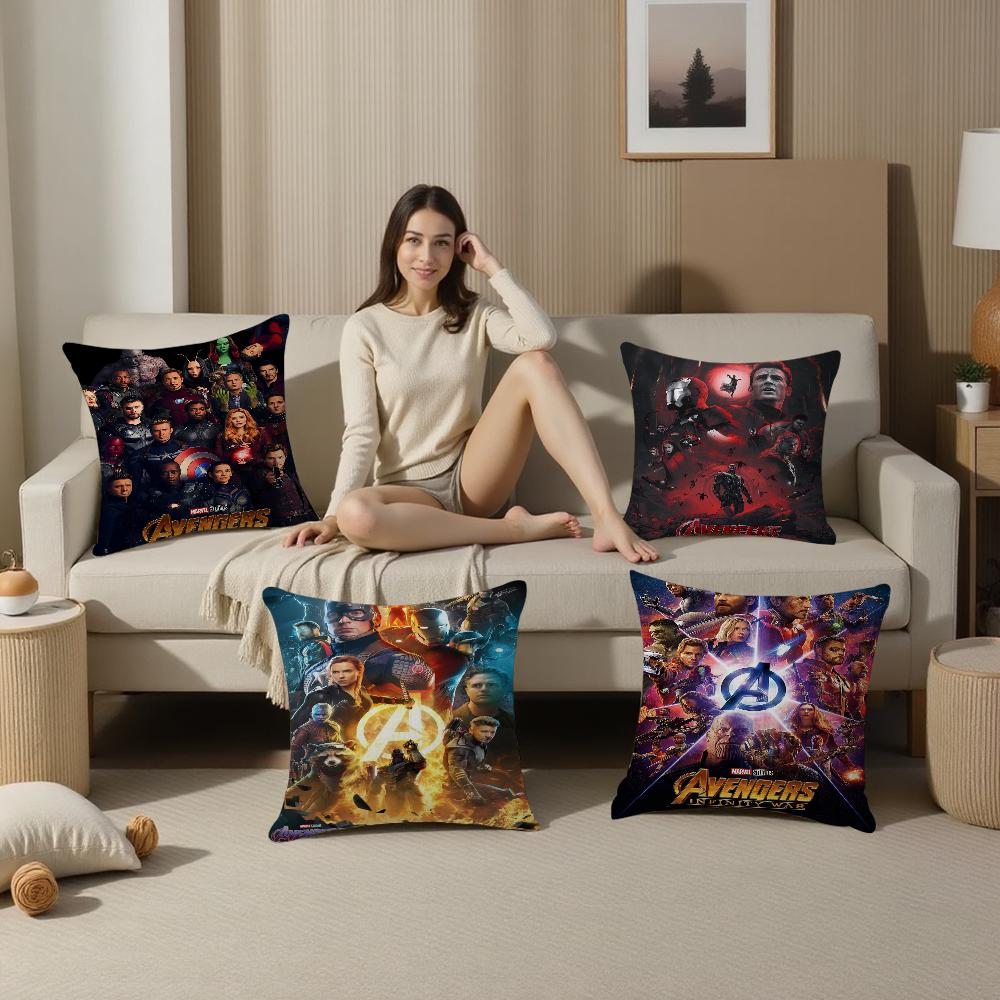 Marvel Wall Art Personalized Pillow Cover Kids Bedroom Wild Party Decor Pillowcase Kid Birthday Shower Gift