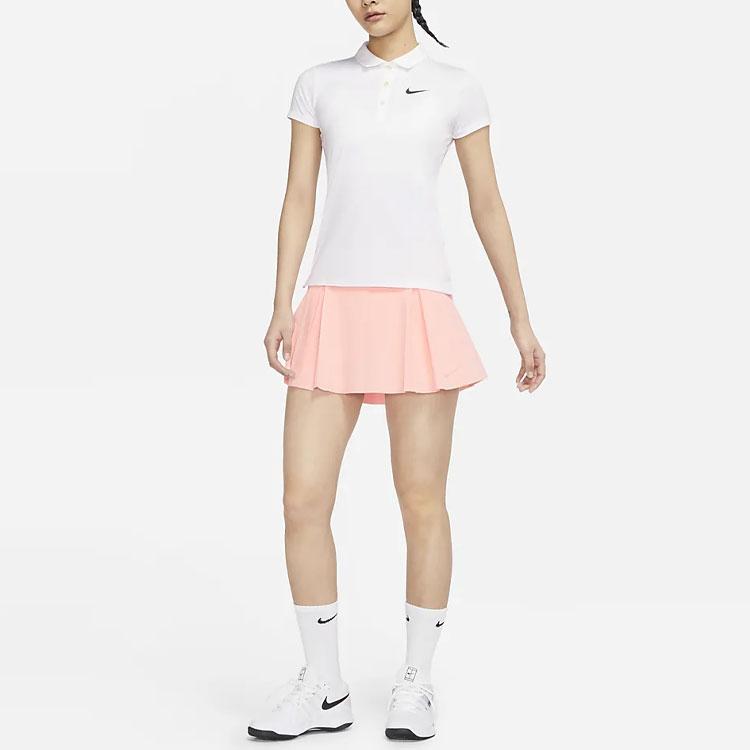 Nike Club Skirt Solid Logo Tennis Shorts Women Bottoms Bleached-Coral DD0342-697