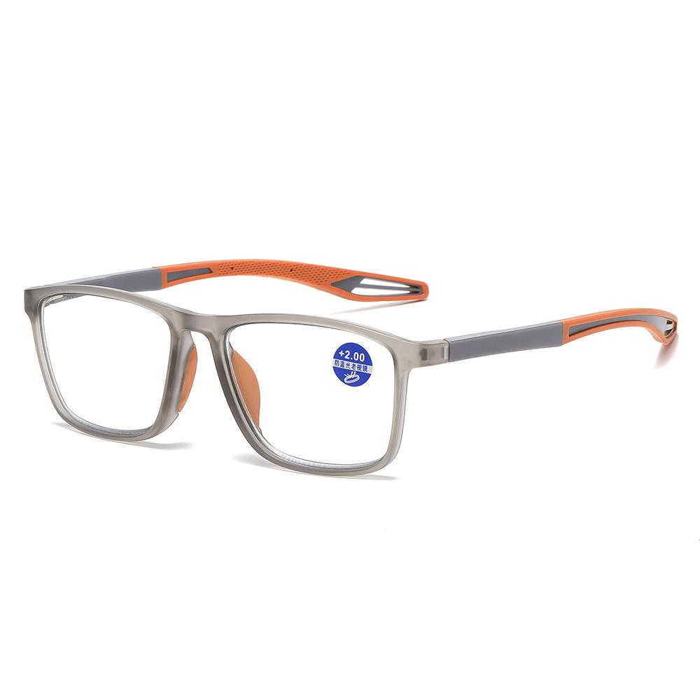 Sports Anti-Skid Reading Glasses Anti-Blue High Definition Flat Glasses Spring Foot Reading Glasses