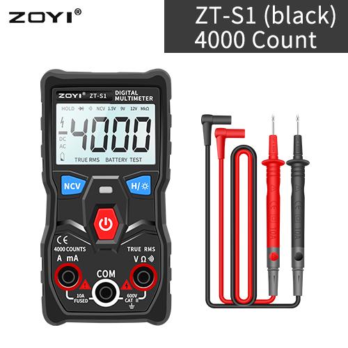 

ZOYI ZT-S1 Mini Digital Multimeter Smart Electrician Tester For DC/AC Voltage Current Ohm NCV Professional Multitester Backlit