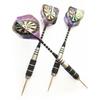 Set da 3 pezzi di dardi in metallo di alta qualità in ferro inossidabile 22G Allenamento da competizione Asta in alluminio nero Aletta laser Intrattenimento