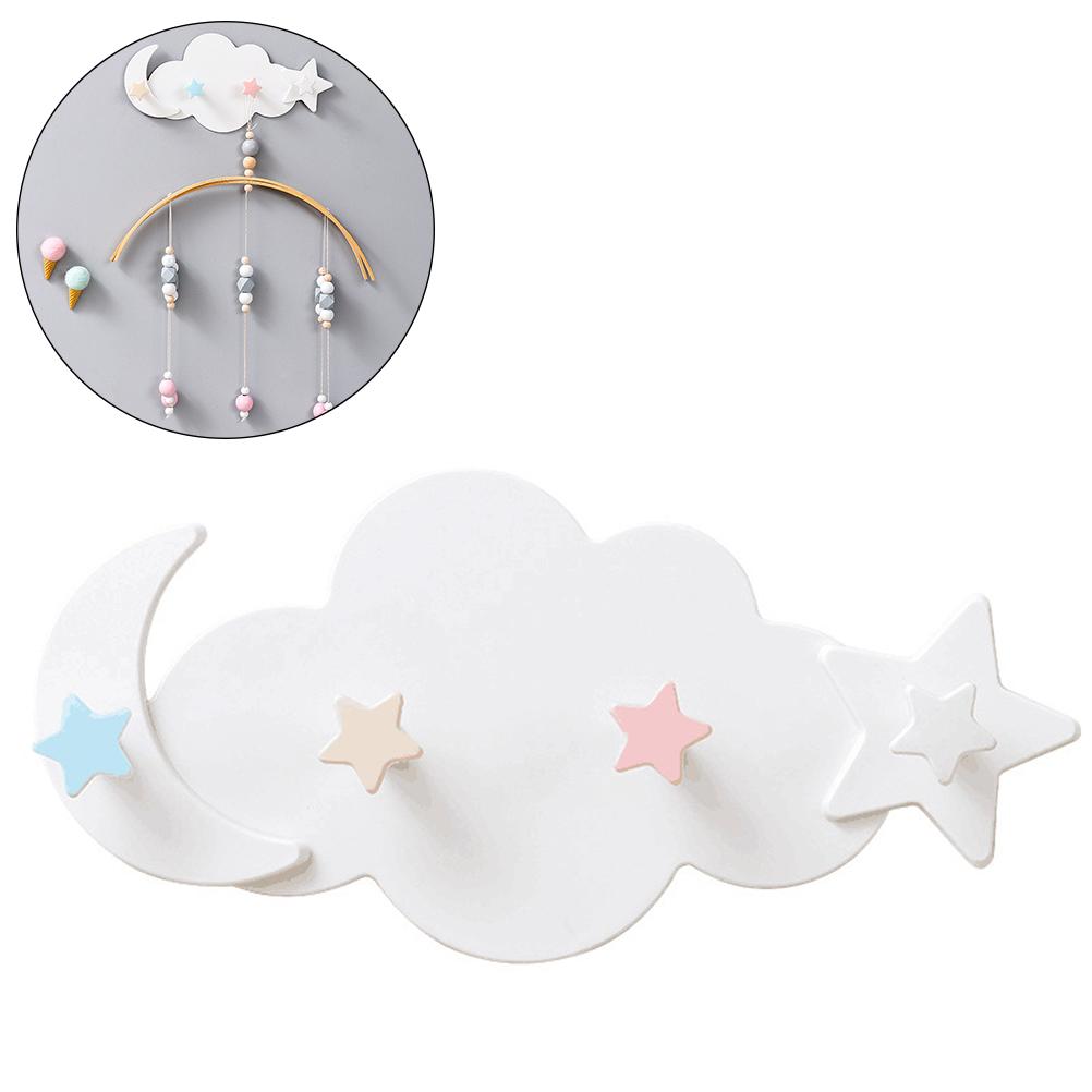 

Cloud Moon Star Wall Mounted Hooks DIY Hanger Wall Decoration Children s Room Decor
