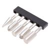 5 Pcs H.S.S. Burrs Rotary File 1/4"/6.35mm Rotary Rasp Cutte for DIY Woodworking