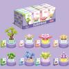 Educational Small Particles Mosaic Building Block Flower Simulation Tang Yin Succulent Potted Plant Compatible With A High Building Block Model Toy