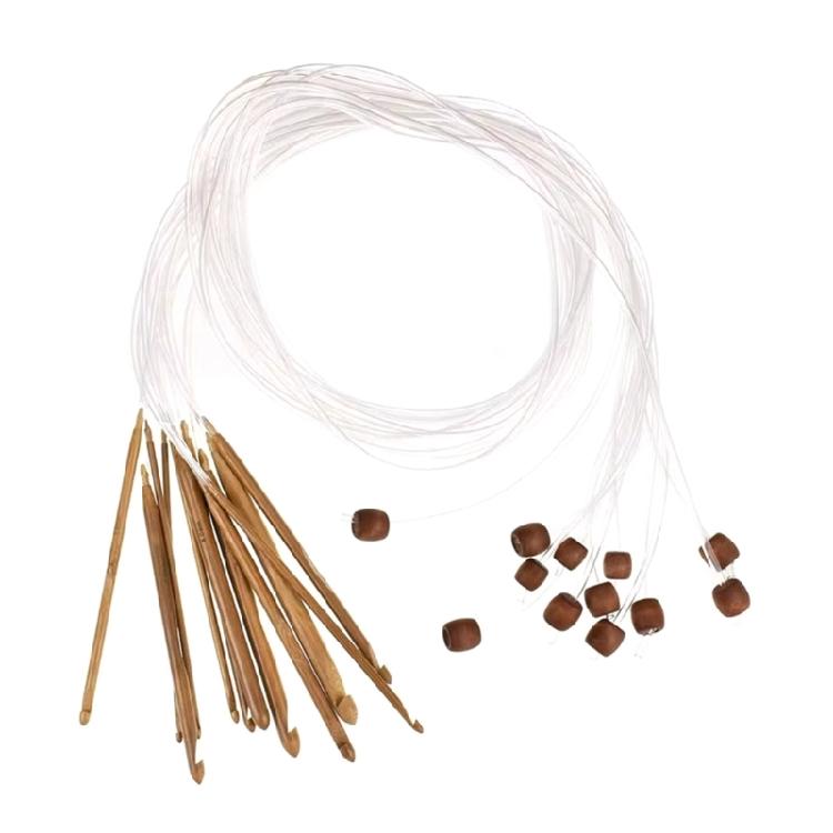 Набор крючков для афганского вязания Набор афганских тунисских крючков для вязания пледа ковра коврика Вязальная спица для начинающих в крючке 1