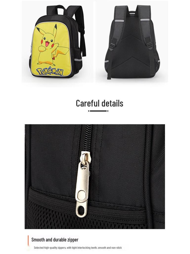 Cross-border Classic Mountains & Seas Stick Figure Kids' Backpack for Grades 1-6 - Load-Reducing Double Shoulder Bag for Boys