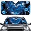 Portable Dolphin Car Windshield Sunshade, No Installation Needed, Summer Automobile UV Protection. Order Individually.