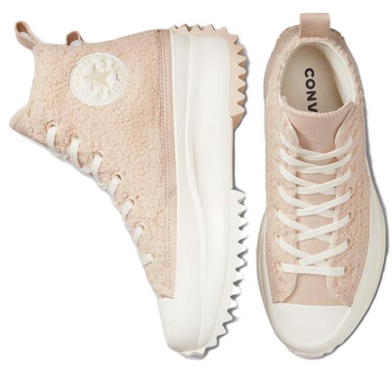 Converse Run Star Hike Casual High-Top Espadrilles Unisex Pink
