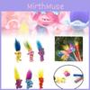 Cute Miniature Plastic Troll Doll With Vibrant Hair Retro Style Collectible Figurine