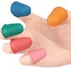 5PCS Rubber Finger Protectors Reusable Flexible Tips Protect Fingertips For Crafts Office Home Paperwork Sewing Cutting Counting