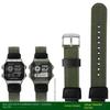 18mm Hochwertiges Weiches Dünnes Nylon Rindsleder Armband Geeignet für Casio AQ-S810W SGW-300 AE1200 w218h Stahlring Herren Armband