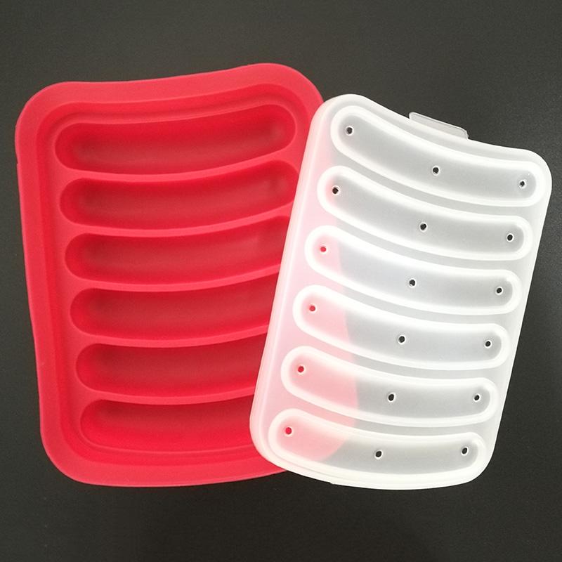 Sausage MakerSausage Silicone Mold DIY Hot Dog Handmade Ham Sausage 6 In 1 Making and Refrigerated Hot Dog (holiday Best Gift)