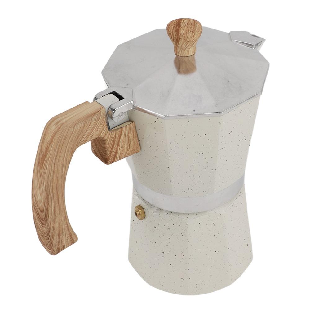 300ml Capacity Moka Pot Coffee Maker 6 Cups Capacity Aluminum Coffee Pot Kitchen Use