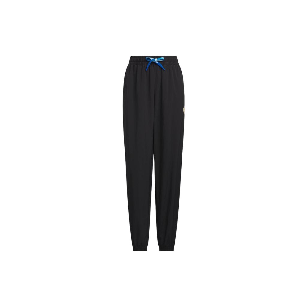 Adidas Originals Trefoil Woven Pants With Cuffed Hem Women Bottoms Black IK8630