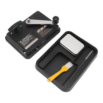 Manual  Rolling Machine Straight Push Stainless Steel S Roller Maker Black