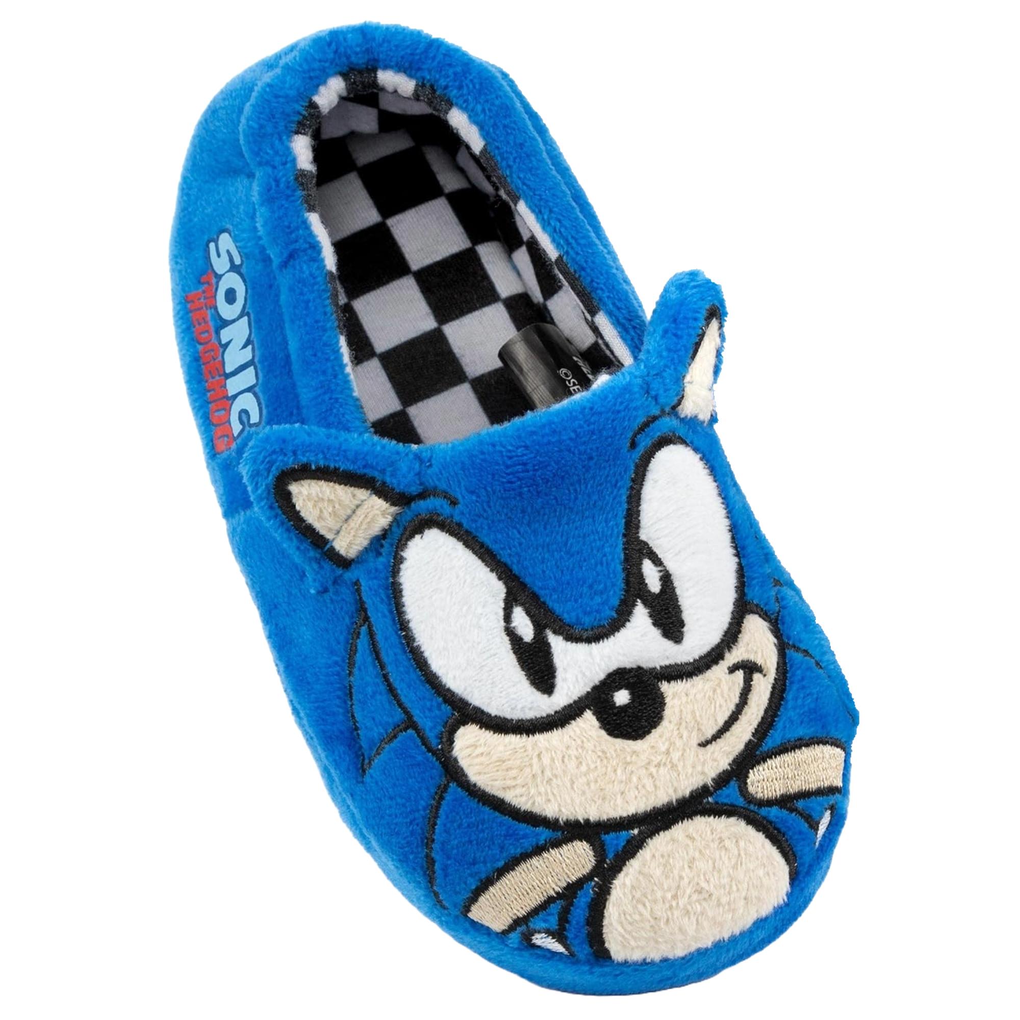 Sonic The Hedgehog Pantofole per bambini/ragazzi 2 UK Child blu