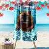Swimming Capybara Design Towel Beach Towel Quick-drying for Travel Outdoor Sports Jogging Beach and Swimming