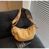 Bag women's summer new large-capacity dumpling bag simple fashion retro niche solid color shoulder bag