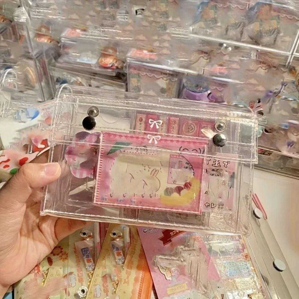 Clear Toiletry Organizer Bag PVC Cosmetic Bag Portable Transparent Pen Bag  Travel Essential