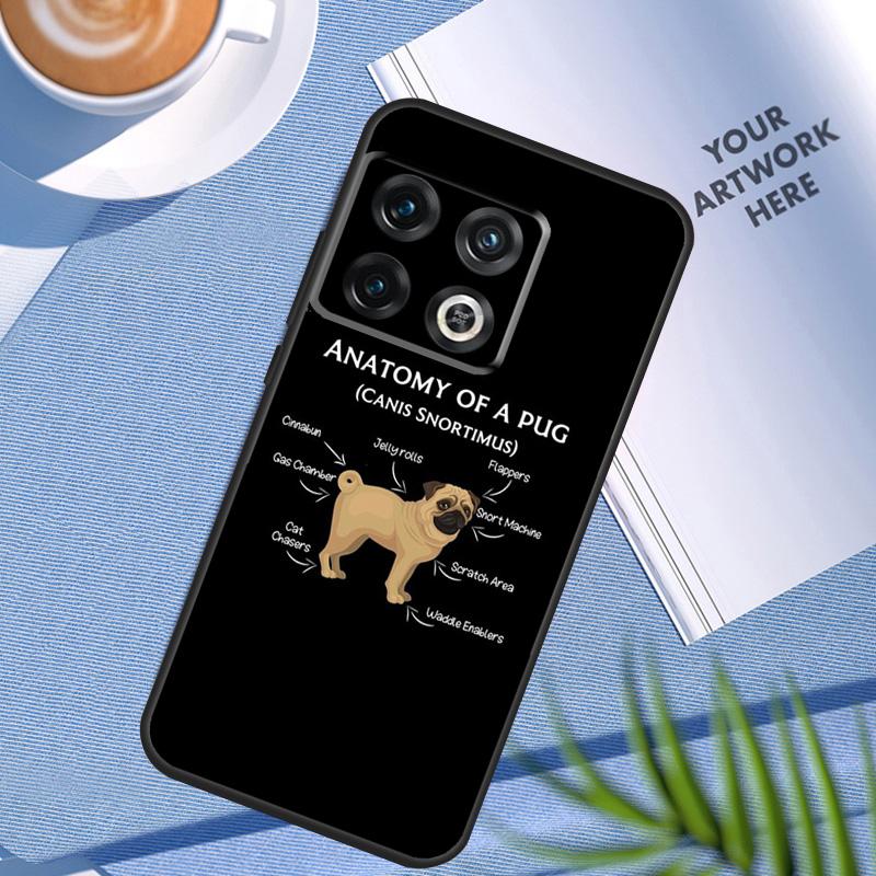 Cute Pug Dog Case For OnePlus 12 12R 11 9 10 Pro 10R 9R 8T 10T Nord 3 CE 2 Lite 2T CE4 N10 N20 N30 Cover