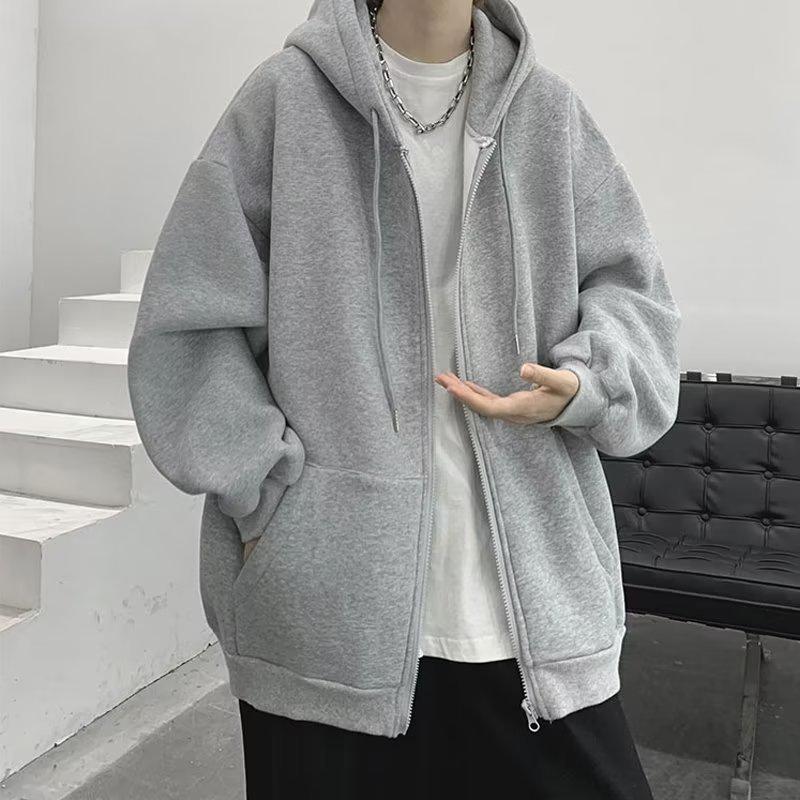 Men’s Trendy American Brand Heavyweight Zipper Hoodie - Spring/Autumn Season