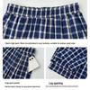 Lu Si Blue Plaid High-Waist Loose Straight-Leg Petite Women's Summer Pants, XS