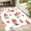 1Pc Gnome Christmas Tree Celebration Carpet Rug Soft Washable Antislip Home Living Room Sofa Mats Personalized Christmas Rug