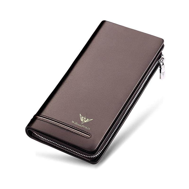 

Мужской кошелек King Paul из натуральной кожи с защитой от кражи и длинной молнией