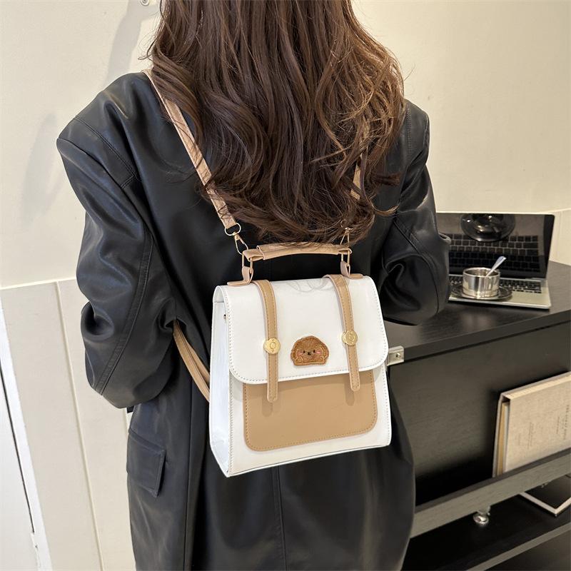 Retro Texture Fashion Bag Women's 2025 New Autumn and Winter Casual Commuting Backpack Niche Design Messenger Bag