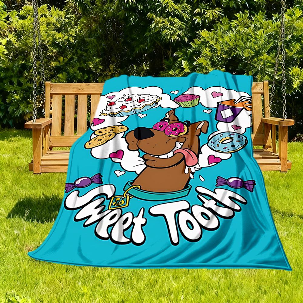 

1PC Scooby-Doo Sweet Tooth Outdoor Blanket Lightweight Flannel, Soft & Warm, All-Season Use for Sofa, Outdoor013 130x150cm