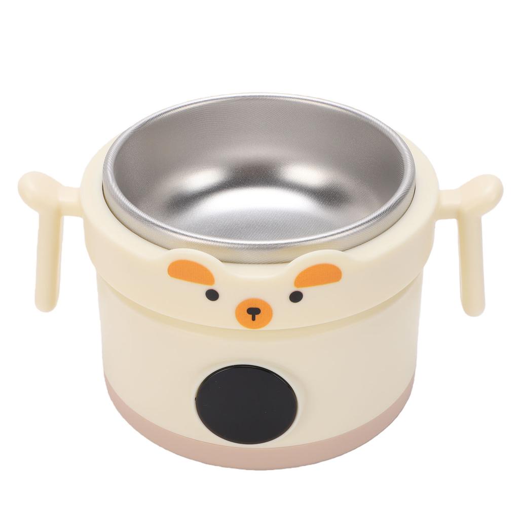 Insulated Lunch Container, 316 Stainless Steel, Smart Digital Display, Water Filled Food Warmer Bowl, with Non-Removable Bowl for School at Home, Outd