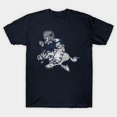 Azjatycki Rozmiar Męska Czarna Koszulka z Nadrukiem Dallas Cowboys Nadruk Termotransferowy Bez Wycinania Bawełniana Koszulka