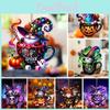 Colorful Acrylic Halloween Skeleton Candy Car Interior Decoration Hanging Ornament