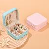 Compact Travel Jewelry Storage Box for Earrings, Necklaces, and Rings