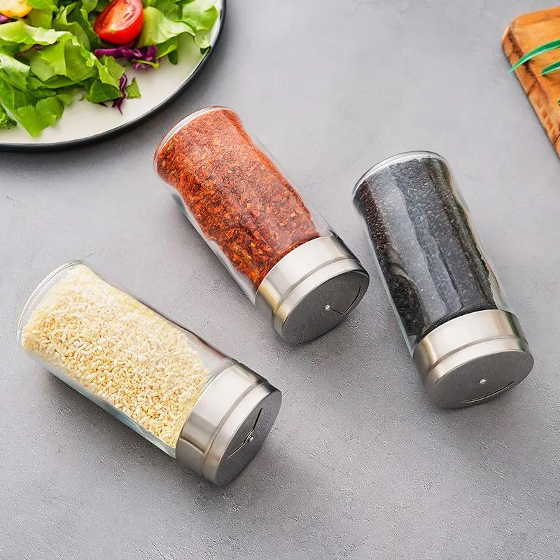 Wanshun Baiye Glass Seasoning Jar Set