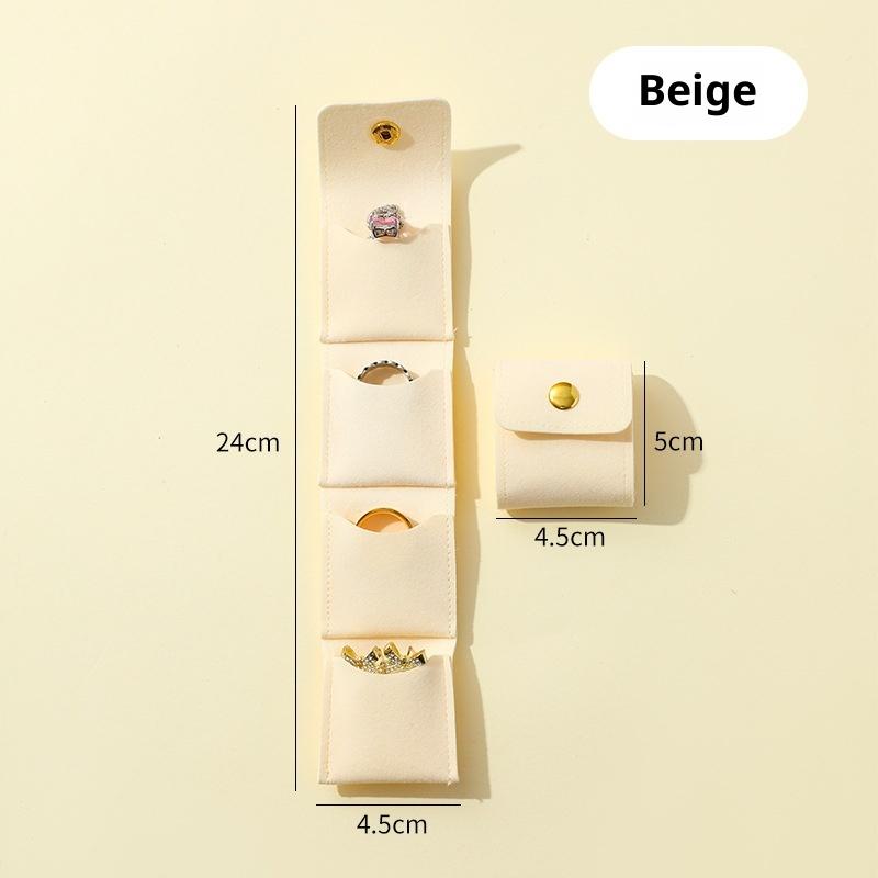 Portable Mini Jewelry Organizer Bag With Multiple Compartments For Rings Necklaces Earrings Travel Storage Bag