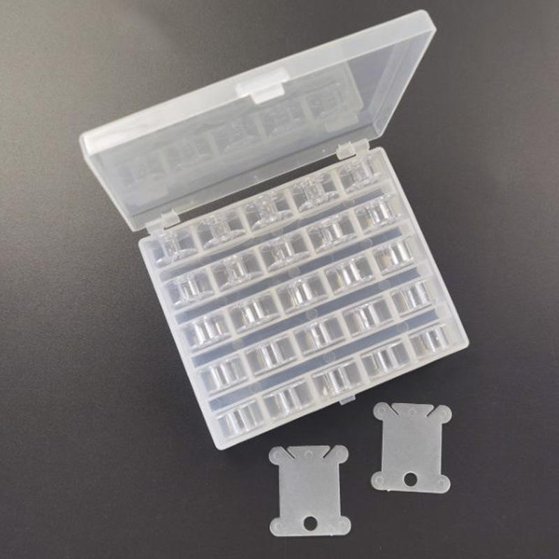 

25 шт. Домашние пластиковые пустые шпульки Прозрачные пластиковые шпульки для швейной машины Швейный инструмент прозрачный