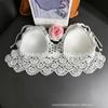New fashionable and sexy tube top with small suspenders for women's summer seaside beach lace-up hollow knitted neck top