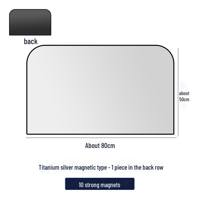 Car Magnetic Sunshade: Interior Insulation & Blackout Window Curtain.