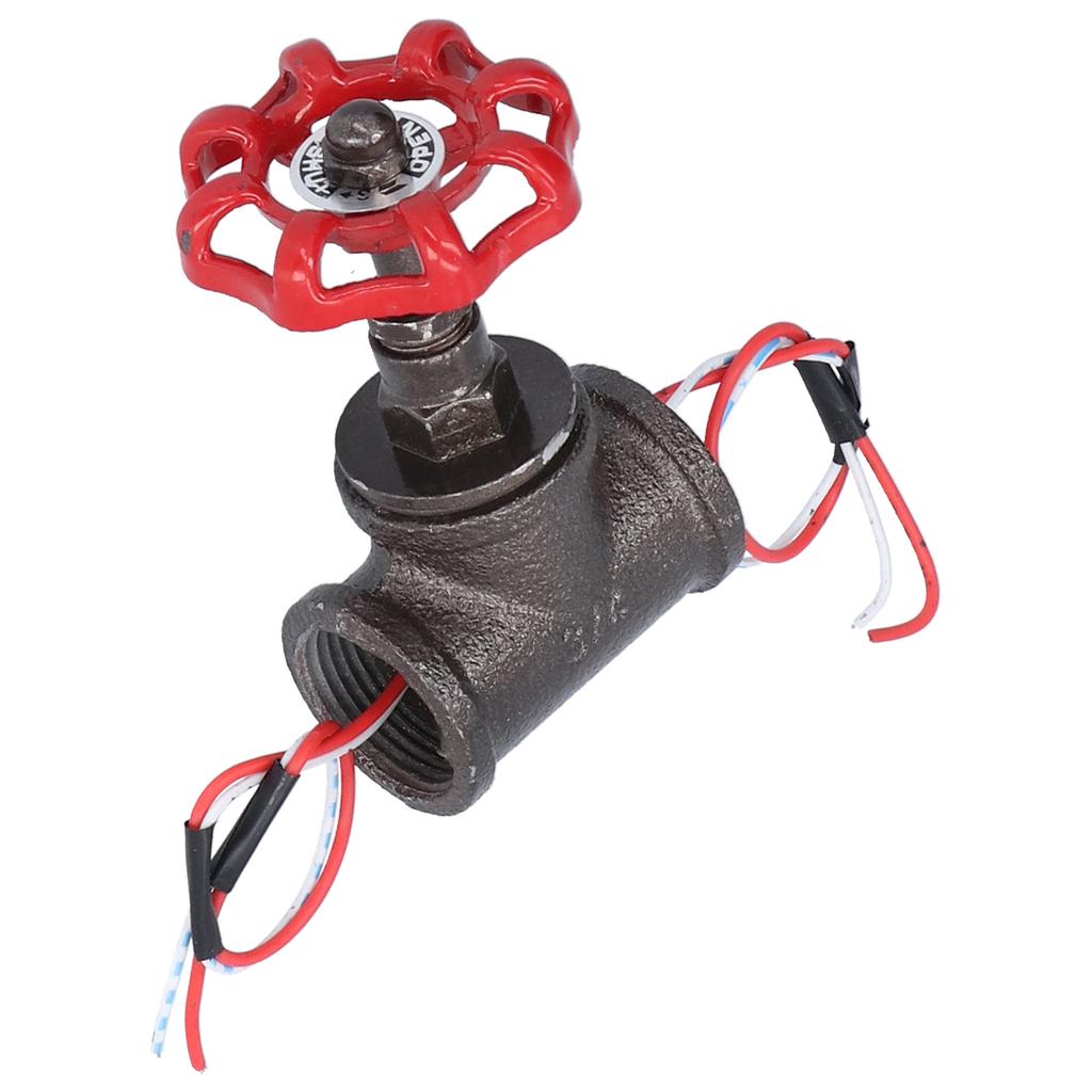 Vintage 3/4in Stop Valve Rotating Light Switch with Electric Wire for Steampunk Lamps Table Lamps