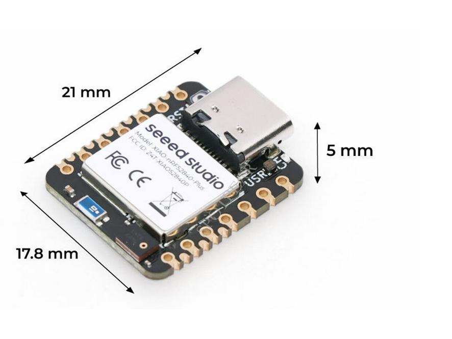 XIAO nRF52840 Plus BLE Development Board with Mic/Sensor, Arduino-Compatible