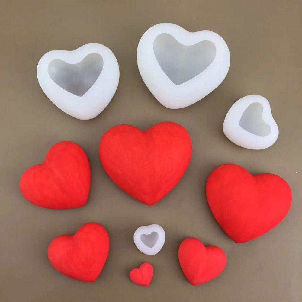 Reusable Chocolate Baking Mold S/M/L Love Heart Mold High-Quality 3D Heart Cake Mold  Resin Crafts