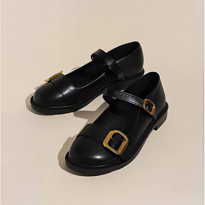 New retro Mary Jane shoes low-heeled small leather shoes soft-soled comfortable single shoes women's versatile