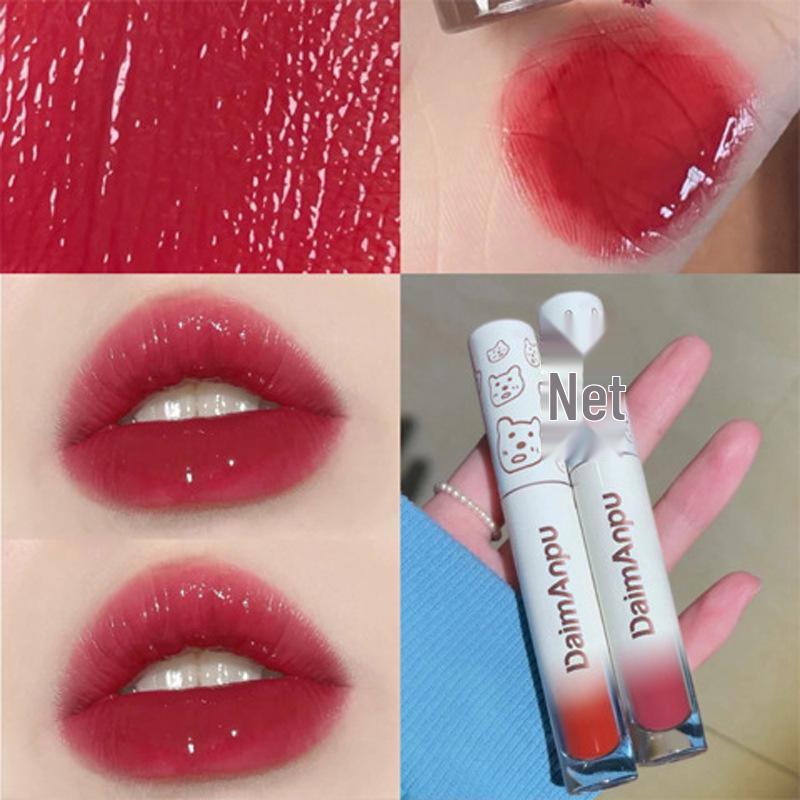 Little Bear Mirror Lip Gloss: Watery Glass Lip Nectar Moisturizing Lipstick