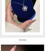 S925 Sterling Silver Four-Leaf Clover Necklace with Moissanite Pendant for Women - Colorfast Clavicle Chain, 1 Carat.