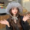 Cold-proof Faux Fur Beanies Hat Thicken Cold Protection Winter Anti Cold Hat Furry Ear Protection Caps Women Accessories