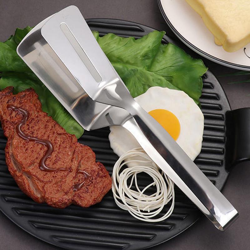 Stainless Steel Multifunctional Spatula Clip Steak Evert Tong Anti-Scald Food Shovel Tongs Kitchen Accessories For Cooking Toast