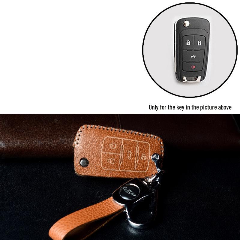 Leather Key Case for Buick Models: Excelle, Verano, Envision, GL8, LaCrosse, GL6, Regal, Excelle GT
