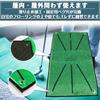 Golf Practice Mat with Balls, Soft Material, Durable, and Suitable for Swinging (Light Green)